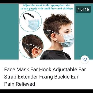 Face mask extender, ear protection, facemask strap